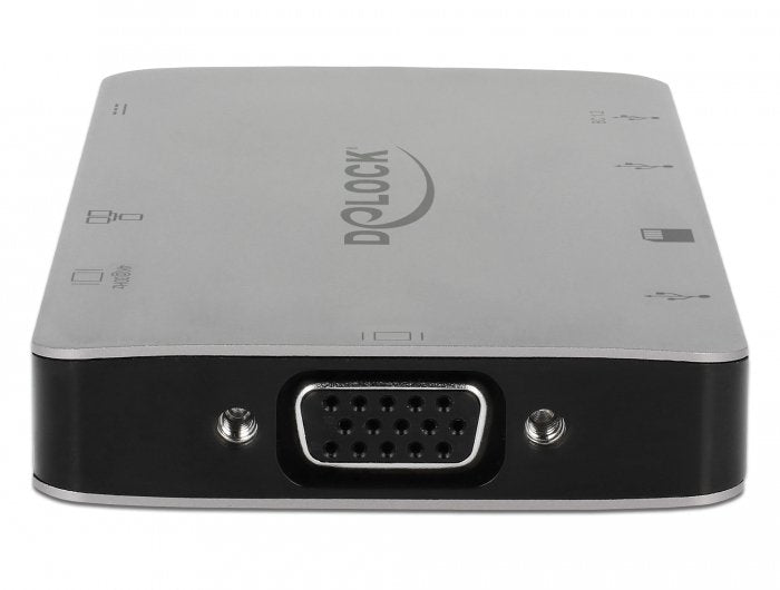 EAN 4043619877355 - DeLOCK 87735 base para portátil y replicador de puertos Alámbrico USB 3.2 Gen 1 (3.1 Gen 1) Type-C Gris imagen 2