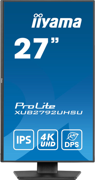 EAN 4948570123803 - iiyama ProLite XUB2792UHSU-B6 pantalla para PC 68,6 cm (27") 3840 x 2160 Pixeles 4K Ultra HD LED Negro imagen 3