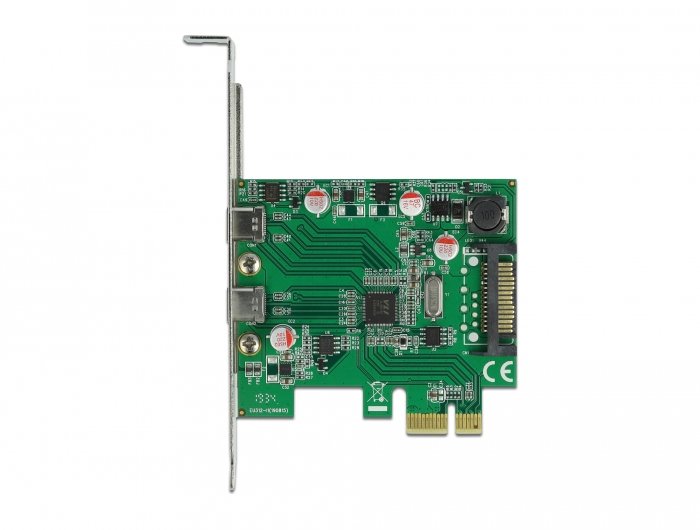 EAN 4043619904938 - DeLOCK PCI Express x1 Card to 2 x external SuperSpeed USB (USB 3.2 Gen 1) USB Type-C™ female tarjeta y ad imagen 3