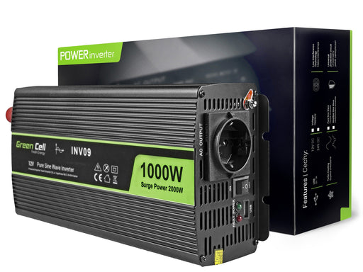 EAN 5902719427886 - Green Cell INV09 adaptador e inversor de corriente Auto 1000 W Negro imagen 1