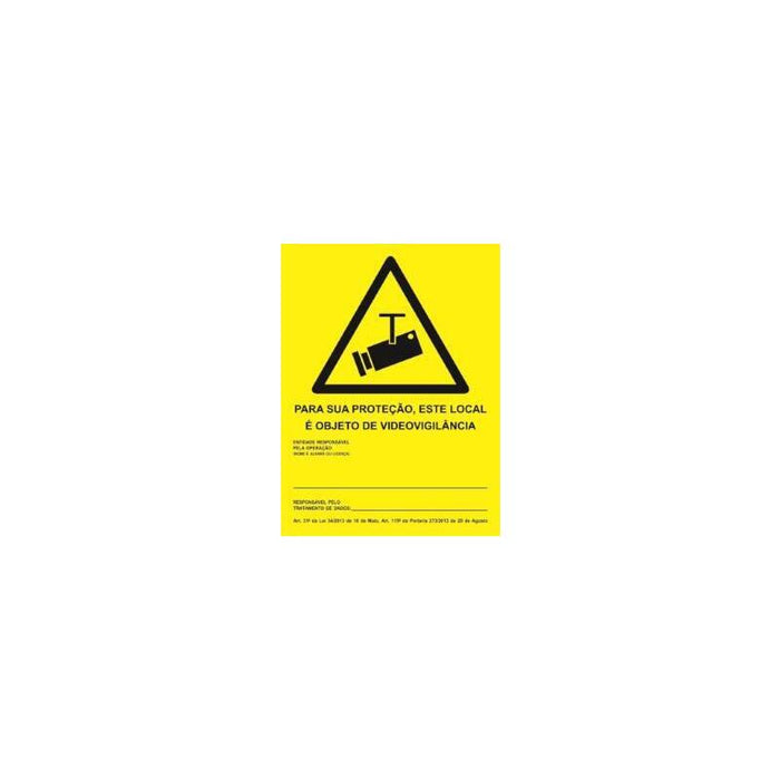 150x200 Cctv Sign (To Be  Filled)
