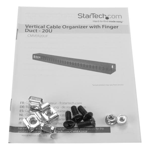 EAN 65030864794 - StarTech.com CMVER20UF accesorio de bastidor Panel de gestión de cables imagen 11