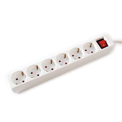 EAN 7630049612136 - VALUE 19.99.1087 base múltiple 10 m 6 salidas AC Interior Blanco imagen 1
