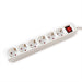 EAN 7630049612136 - VALUE 19.99.1087 base múltiple 10 m 6 salidas AC Interior Blanco imagen 1