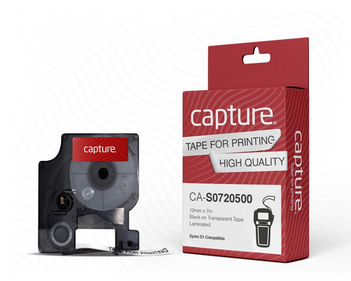 EAN 5704174942290 - Capture CA-S0720500 cinta para impresora de etiquetas Negro sobre transparente imagen 1