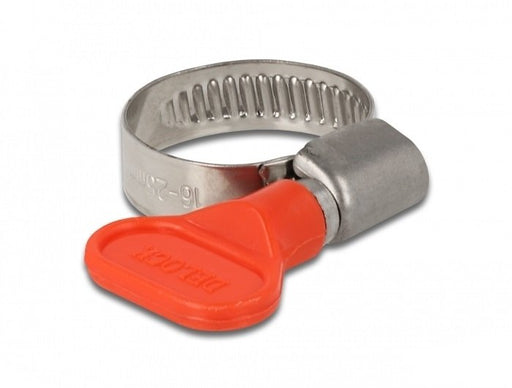 EAN 4043619194353 - DeLOCK 19435 abrazadera Metálico, Rojo Abrazadera con tornillo sin fin imagen 1