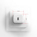 EAN 8595247908308 - Axagon ACU-PD20W wall charger 1x QC3.0/AFC/FCP/PD type-C 20W white Teléfono móvil, Smartphone, Reloj inte imagen 7