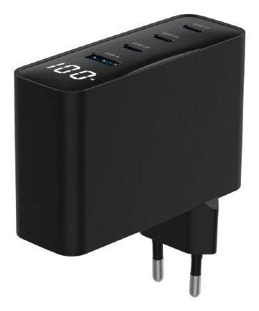 EAN 8716309133869 - Gembird TA-UC-PDQC100LCD-01-BK cargador de dispositivo móvil Portátil, Smartphone Negro Corriente alterna imagen 3