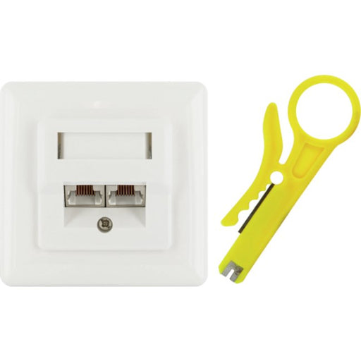 EAN 4004005505771 - Schwaiger TDU2628532 toma de corriente RJ-45 Blanco imagen 1