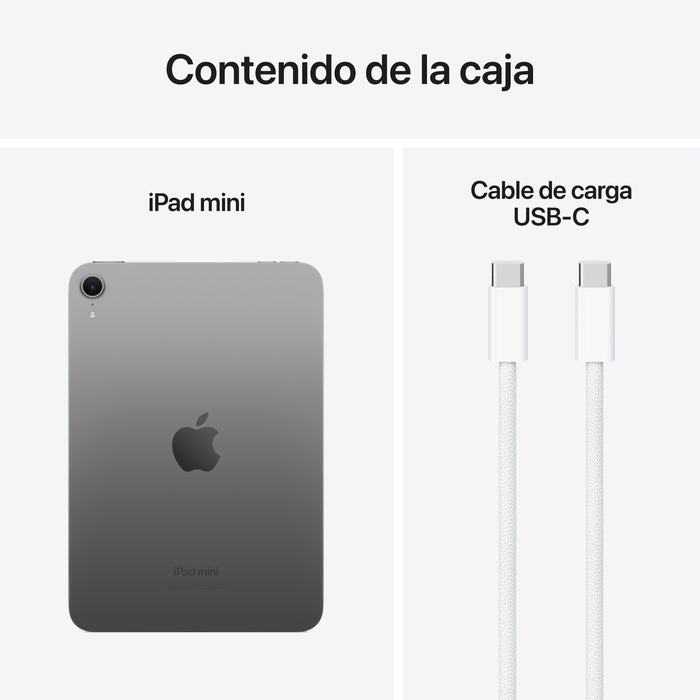 EAN 0195949751936 - Apple iPad mini 7th gen 512 GB 21,1 cm (8.3") Wi-Fi 6E (802.11ax) iPadOS 18 Gris imagen 10