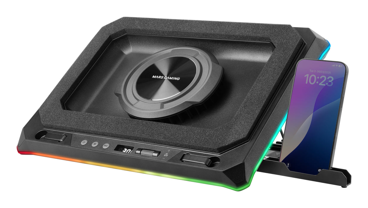 EAN 8435693110958 - Mars Gaming MNBC-ULTRA almohadilla fría 45,7 cm (18") 2400 RPM Negro imagen 9