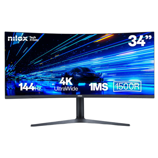 EAN 8431775035331 - Nilox MONITOR 34" NXM344KD11 ULTRAWIDE 4K CURVO 144HZ 2HDMI 2DP 1MS MMDIA pantalla para PC 86,4 cm (34")  imagen 1