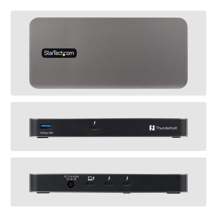 EAN 65030925709 - StarTech.com 303UE-TB5-HUB hub de interfaz Thunderbolt 5 80 Mbit/s Gris imagen 3