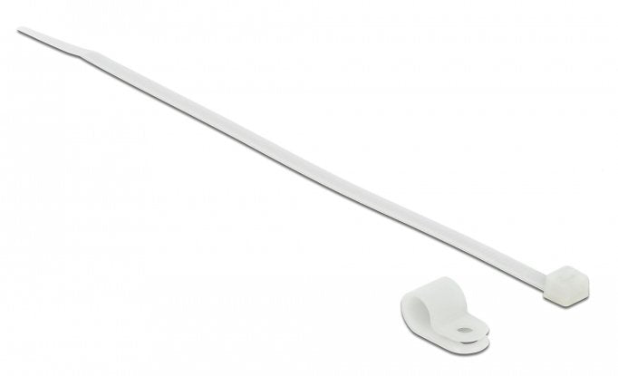 EAN 4043619188659 - DeLOCK 18865 presilla Brida atornillada Nylon Blanco 10 pieza(s) imagen 1