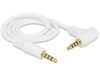 EAN 4043619847365 - DeLOCK 84736 cable de audio 0,5 m 3,5mm Blanco imagen 2