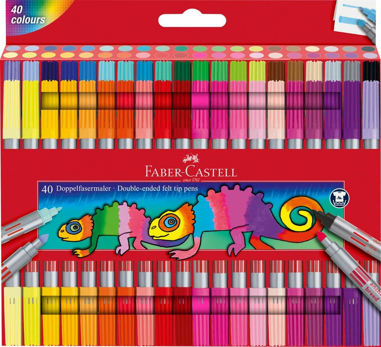 EAN 4005401511403 - Faber-Castell 151140 marcador 40 pieza(s) Punta fina Multicolor imagen 1