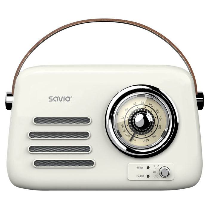 EAN 5901986049654 - Savio RS-02 radio Portátil Analógica Blanco imagen 3