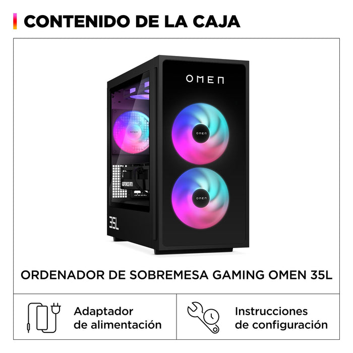 EAN 199251514937 - HP OMEN 35L Gaming GT16-0099ns Intel® Core™ i5 i5-14400F 32 GB DDR5-SDRAM 1 TB SSD NVIDIA GeForce RTX 5060 imagen 3