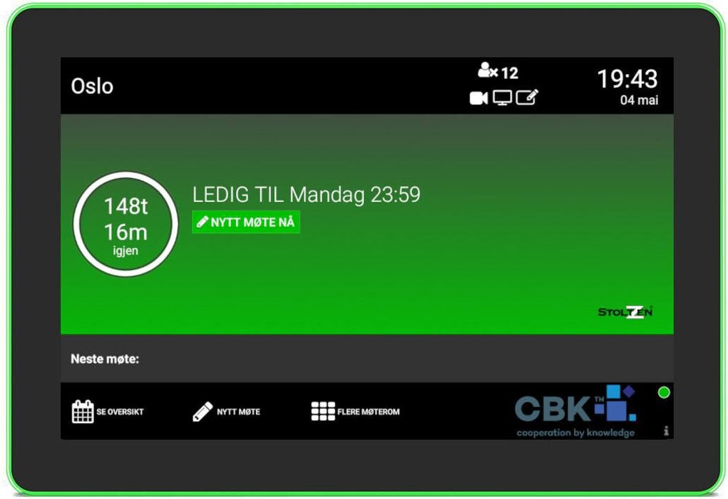 EAN 7072262015712 - StoltZen METIS-1052T pantalla para sala de reuniones imagen 2