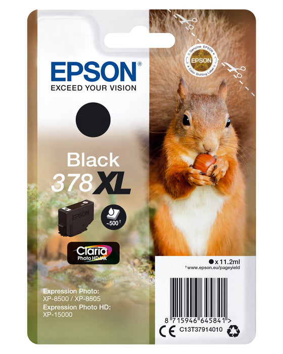 EAN 8715946645858 - Epson Squirrel C13T37914020 cartucho de tinta 1 pieza(s) Original Alto rendimiento (XL) Negro imagen 1