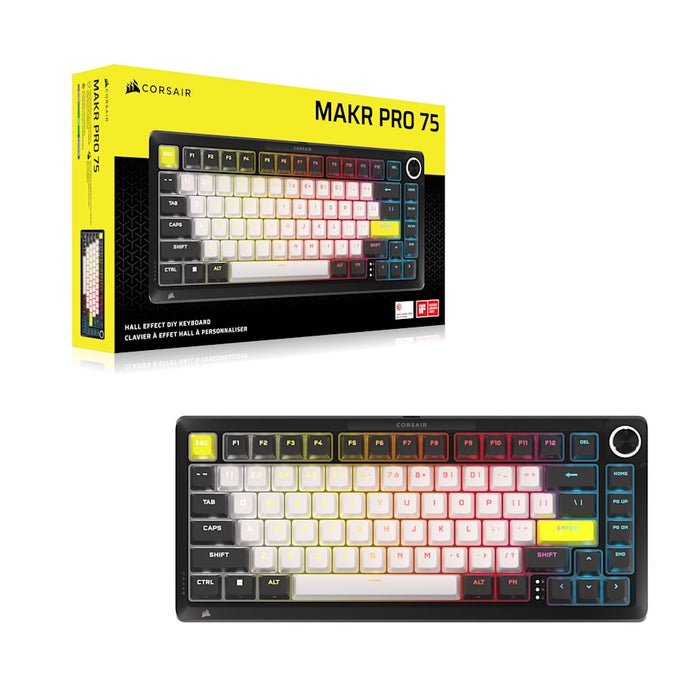EAN 840006688280 - Corsair MAKR PRO 75 teclado Juego USB QWERTY Inglés de EE. UU. Negro imagen 2