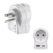 EAN 4047443553768 - Hama EU to US adaptador de enchufe eléctrico Tipo B Tipo C (Euroconcexión) + Tipo F Blanco imagen 1