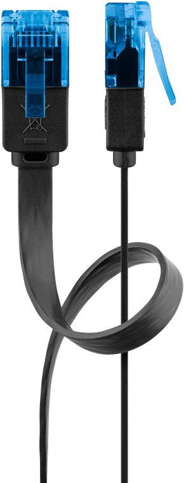 EAN 4040849963018 - Goobay 96301 cable de red Negro 0,5 m Cat6a U/UTP (UTP) Plano imagen 1