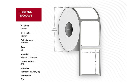 EAN 5704174992424 - Capture 60000098 etiqueta de impresora Blanco imagen 1