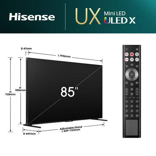 EAN 6942351408446 - Hisense 85UXNQ 2,16 m (85") 4K Ultra HD Smart TV Wifi Negro, Gris 700 cd / m² imagen 2