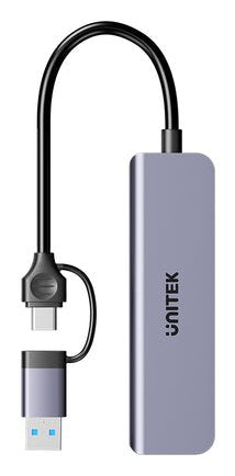EAN 4894160057099 - UNITEK H1320AGY01 hub de interfaz USB 3.2 Gen 2 (3.1 Gen 2) Type-A 5000 Mbit/s Gris imagen 2