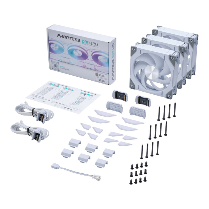 EAN 886523002956 - Phanteks PH-F120D30 Ventilador 12 cm Blanco 3 pieza(s) imagen 8