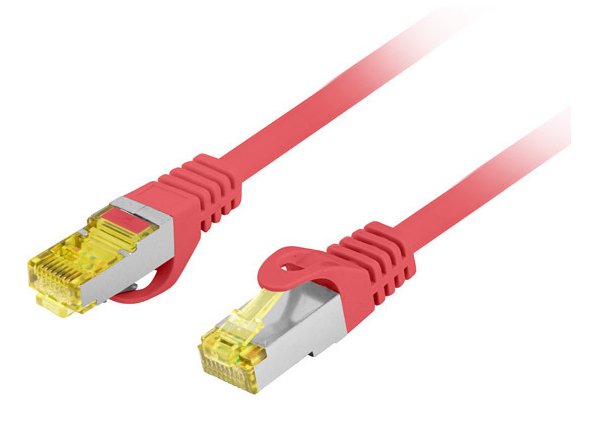 EAN 5901969437027 - Lanberg PCF6A-10CU cable de red Rojo 0,5 m Cat6a S/FTP (S-STP) imagen 1
