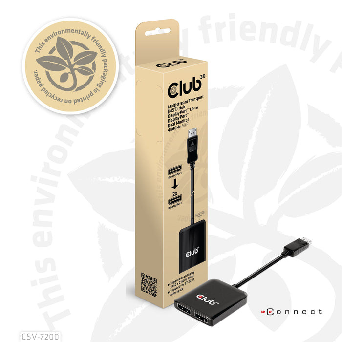 EAN 8719214471972 - CLUB3D CSV-7220 adaptador de cable de vídeo 1 m DisplayPort HDMI + DisplayPort Gris imagen 12