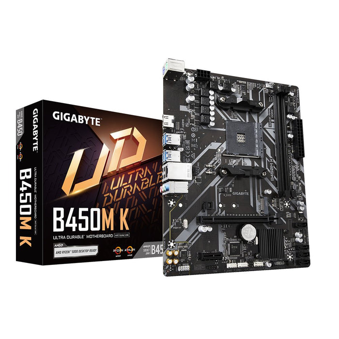 EAN 4719331849801 - GIGABYTE B450M K placa base AMD B450 Zócalo AM4 micro ATX imagen 1