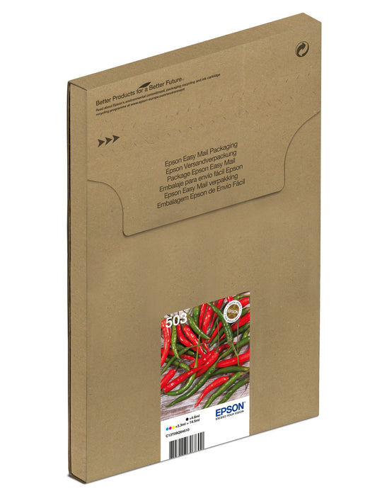 EAN 8715946707600 - Epson 503 EasyMail cartucho de tinta 4 pieza(s) Original Rendimiento estándar Negro, Cian, Magenta, Amari imagen 1
