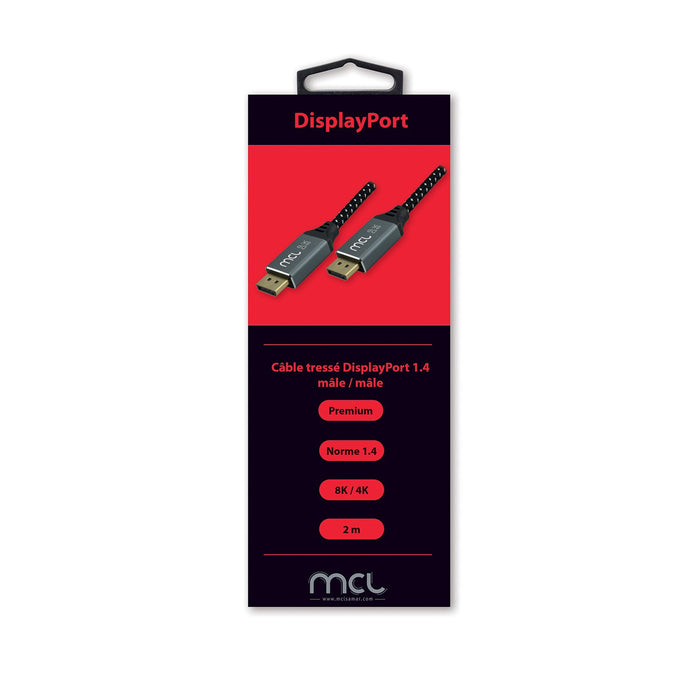 EAN 3700224767525 - MCL MC3A99A0MC3992Z cable DisplayPort 2 m Negro, Blanco imagen 3