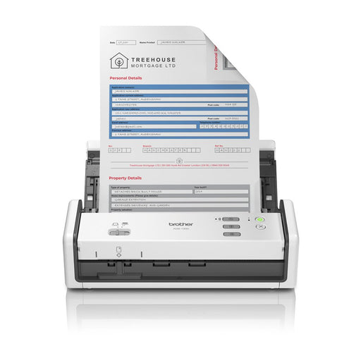 EAN 4977766832229 - Brother ADS-1300 escaner Escáner con alimentador automático de documentos (ADF) 600 x 600 DPI A4 Blanco imagen 1