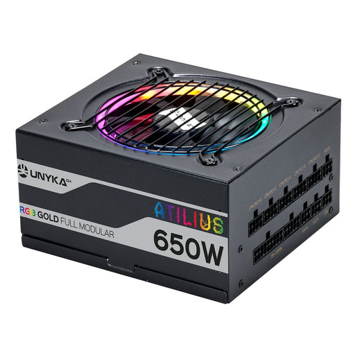 EAN 6940533545293 - UNYKAch ATX Atilus RGB Black 650W unidad de fuente de alimentación 20+4 pin ATX Negro imagen 1