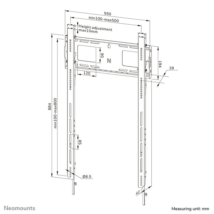 EAN 8717371443290 - Neomounts WL30-750BL18P soporte para TV 2,49 m (98") Negro imagen 19