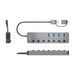 EAN 8435739905074 - AISENS ASUC-8P043-GR hub de interfaz USB 3.2 Gen 1 (3.1 Gen 1) Type-A 5000 Mbit/s imagen 4