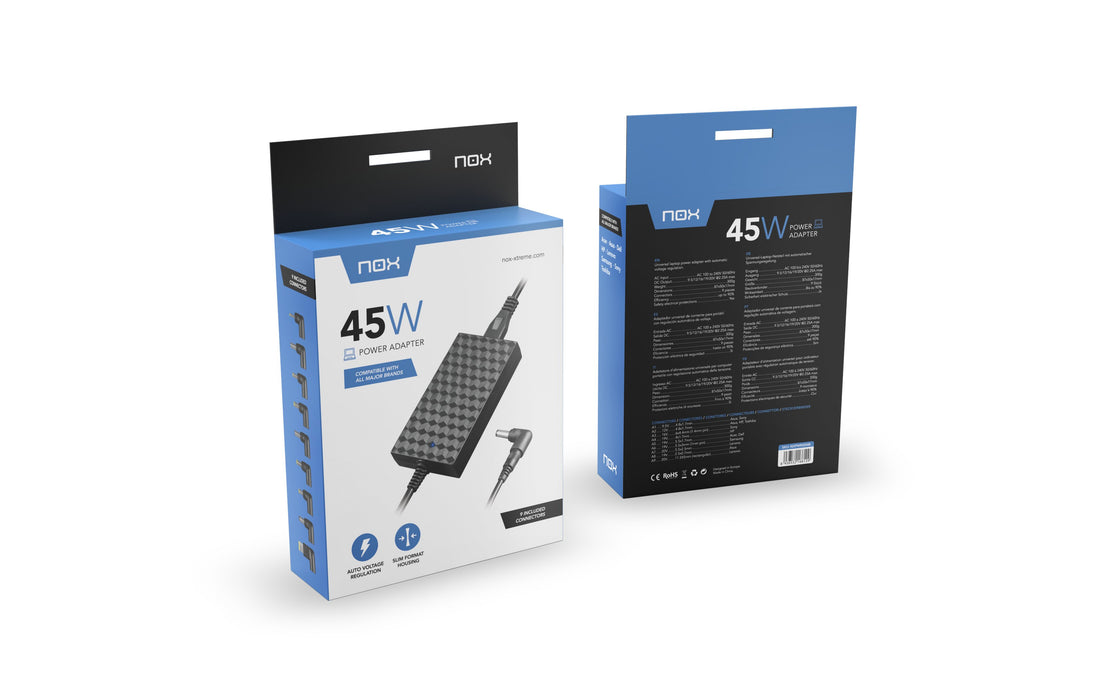 EAN 8436532166129 - NOX NXPWR45NB adaptador e inversor de corriente Interior 45 W Negro imagen 6