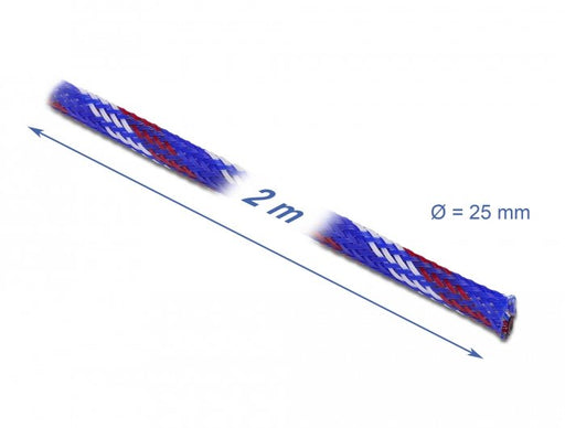 EAN 4043619207510 - DeLOCK 20751 pasacables Azul, Rojo, Blanco imagen 2