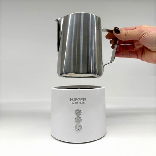 EAN 5608475041211 - Haeger Super Foam Calentador/espumador de leche automático Blanco, Acero inoxidable imagen 2