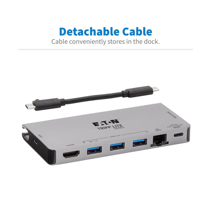 EAN 37332241023 - Tripp Lite U442-DOCK5D-GY base para portátil y replicador de puertos Alámbrico USB 3.2 Gen 1 (3.1 Gen 1) Ty imagen 5