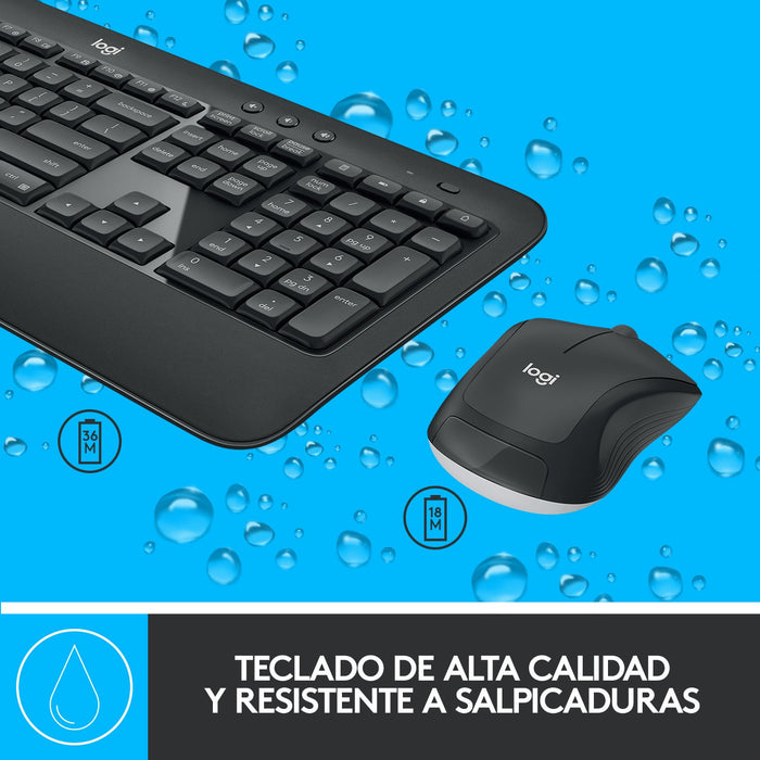 EAN 5099206077423 - Logitech 920-008680 teclado Ratón incluido Universal RF inalámbrico QWERTY Español Negro, Blanco imagen 5