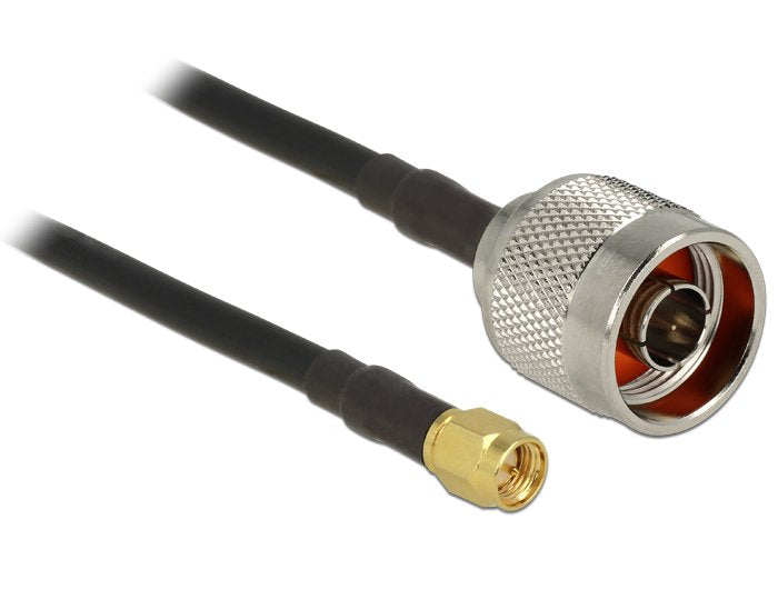 EAN 4043619894185 - DeLOCK 5m CFD200 cable coaxial SMA Negro imagen 1