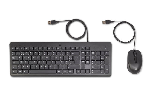 EAN 196786788130 - HP 150 Wired Mouse and Keyboard teclado Ratón incluido USB AZERTY Belga Negro imagen 1