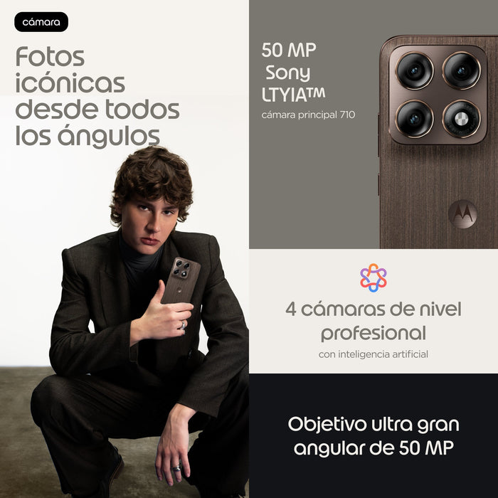 EAN 840493630564 - Motorola edge 70 pro 17,2 cm (6.78") SIM doble Android 16.0 5G USB Tipo C 8 GB 256 GB 6500 mAh Madera imagen 7