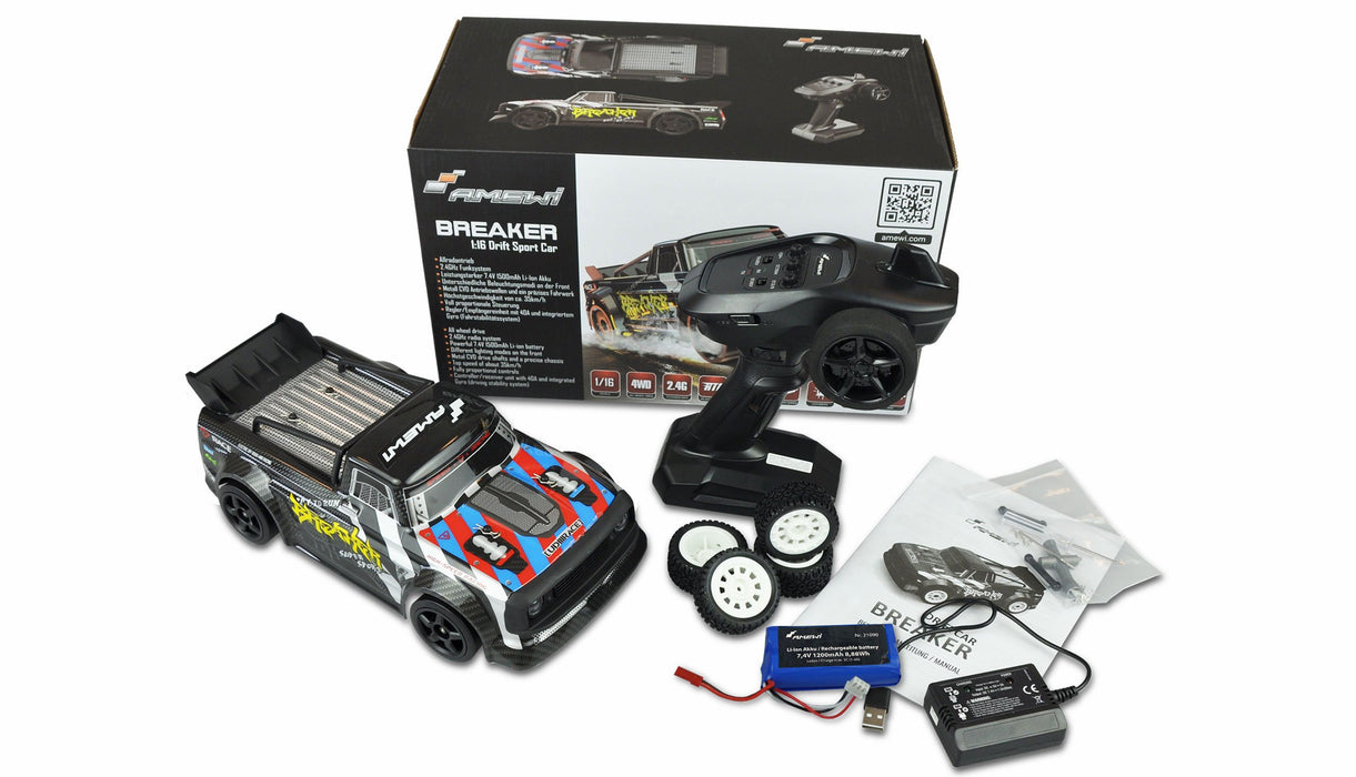 EAN 4260677956277 - Amewi Breaker Pro modelo controlado por radio Coche deportivo Motor eléctrico 1:16 imagen 2