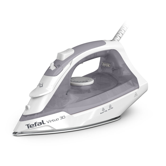 EAN 3121040092781 - Tefal Virtuo 30 FV2C43E0 plancha Plancha vapor-seco Suela de cerámica 2000 W Gris, Blanco imagen 1